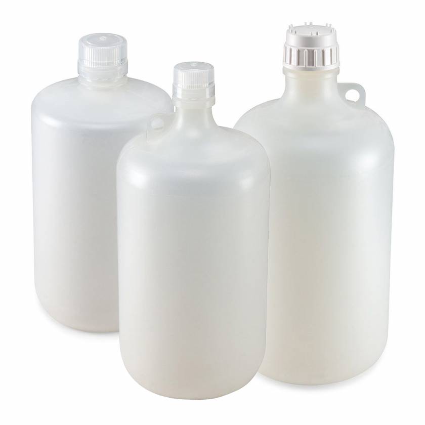 Globe Scientific Diamond® RealSeal™ Large Format Narrow Mouth, PP Bottle with PP Cap
