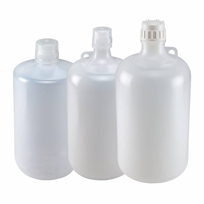 Globe Scientific Diamond® RealSeal™ Large Format Narrow Mouth, LDPE Bottle with PP Cap