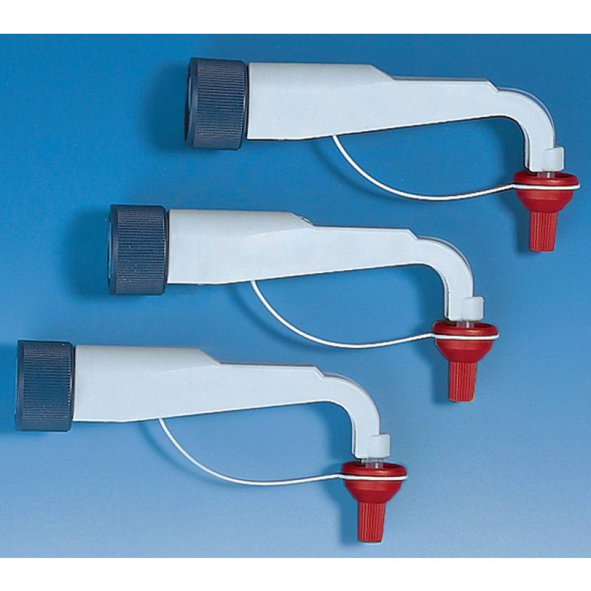 Discharge Tube with Integrated Valve - Red Cap