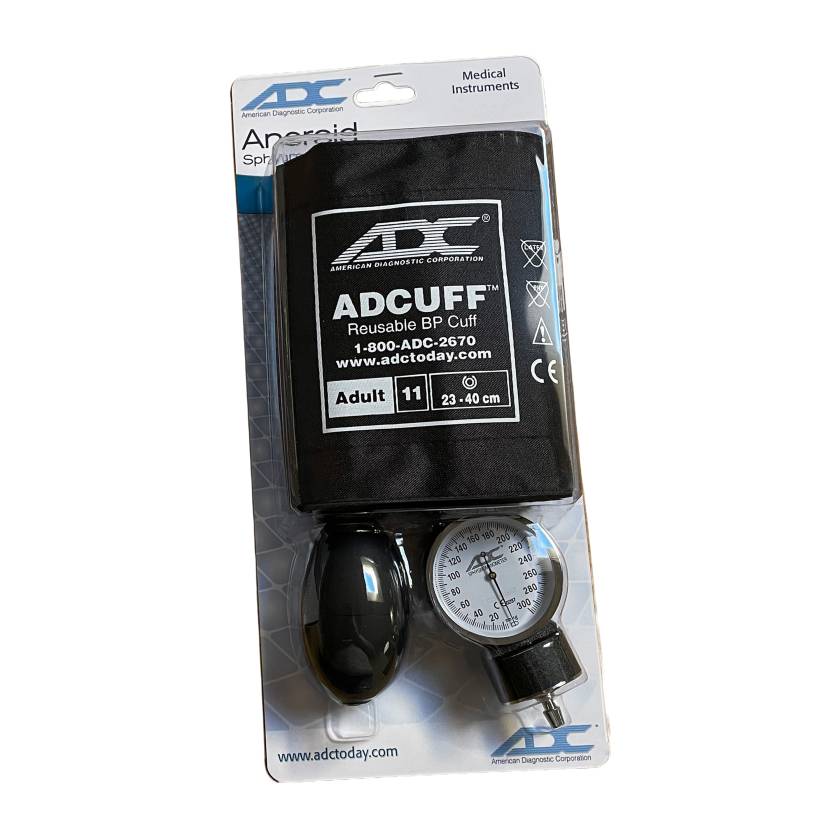 ADC 720-11ABKQ Diagnostix™ 720 Pocket Aneroid Sphyg with Adcuff, Disposable Packaging - Black