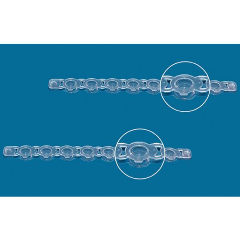 BrandTech PCR Flat 8-Cap Strip for 0.2mL 8-Tube Strip - Clear