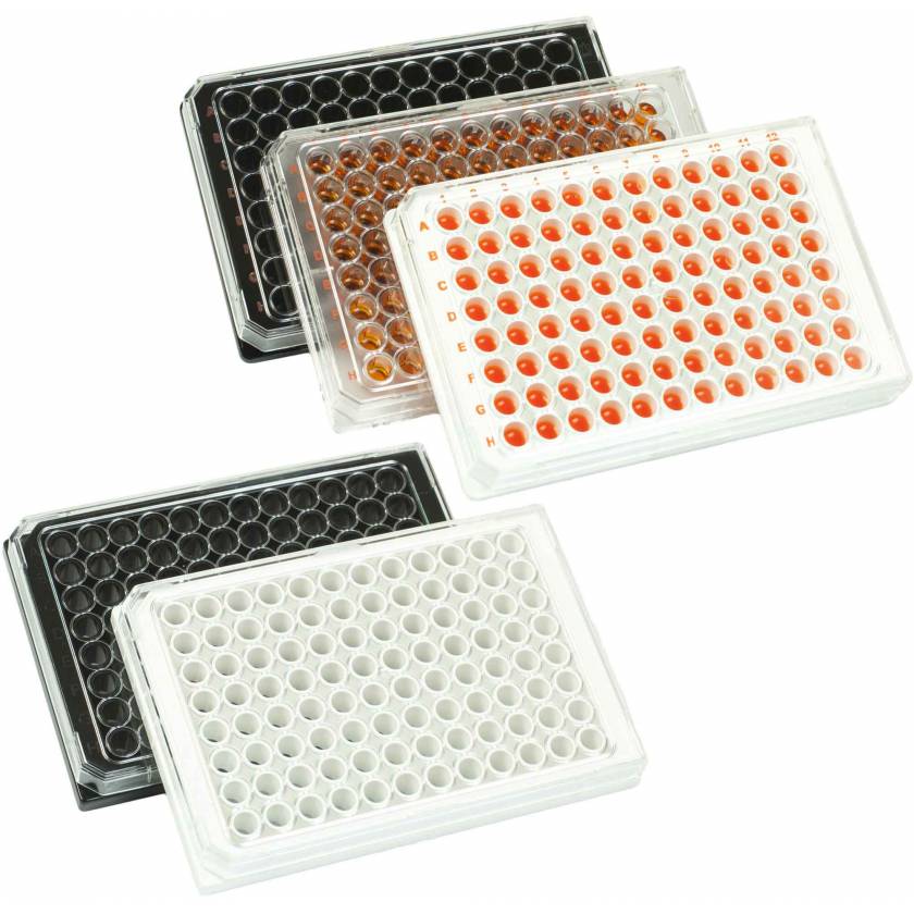 BrandTech BRANDplates 96-Well Plate cellGrade Polystyrene Sterile with Lids