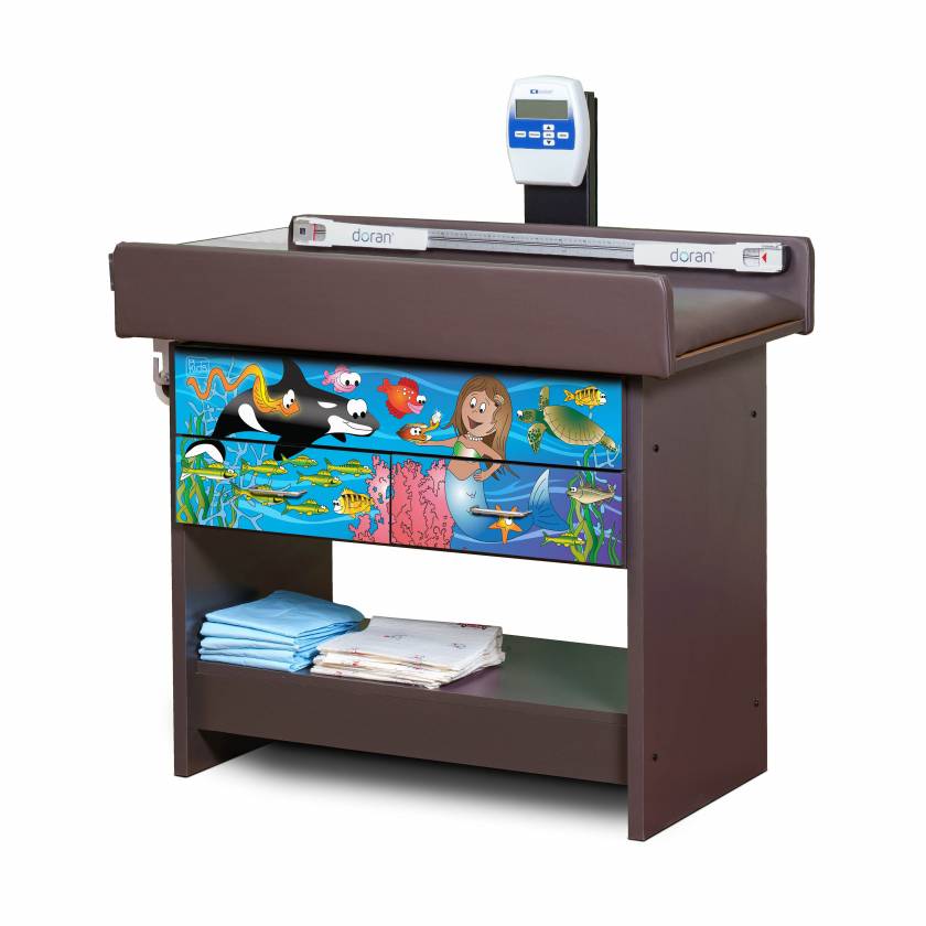 Clinton 78362 Theme Series Pediatric Scale Table OS - Ocean Commotion (supplies NOT included)
