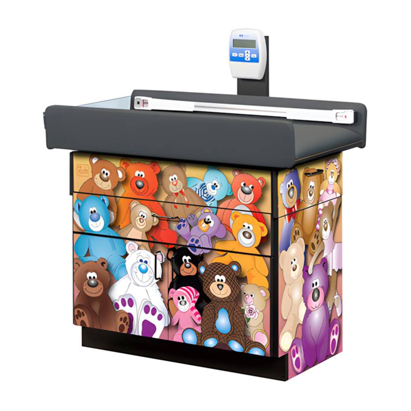 Clinton 7856 Theme Series Pediatric Scale Table - Totally Teddy