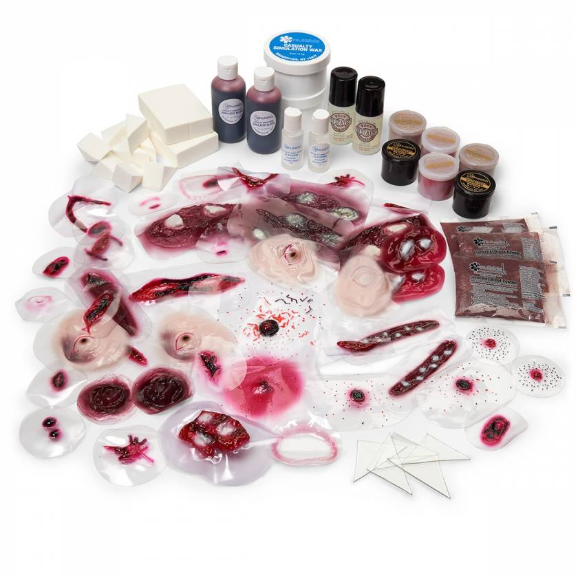 Forensic Moulage Wound Simulation Training Kit - 21 in. x 13 in. x 15 in.