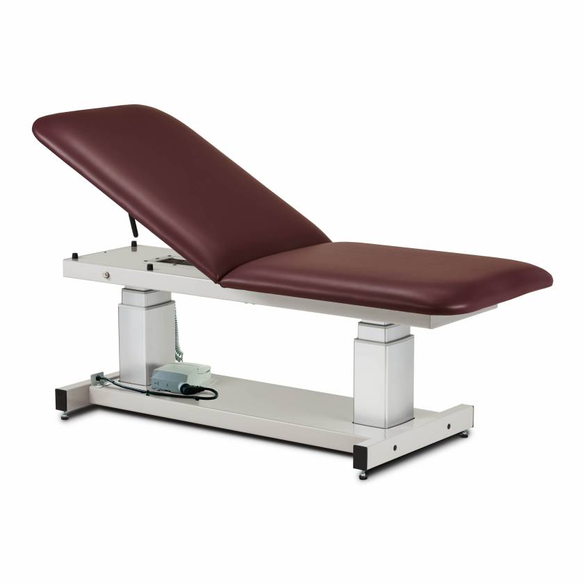 Clinton 27" Wide General Ultrasound Power Table with Adjustable Backrest Model 80062.