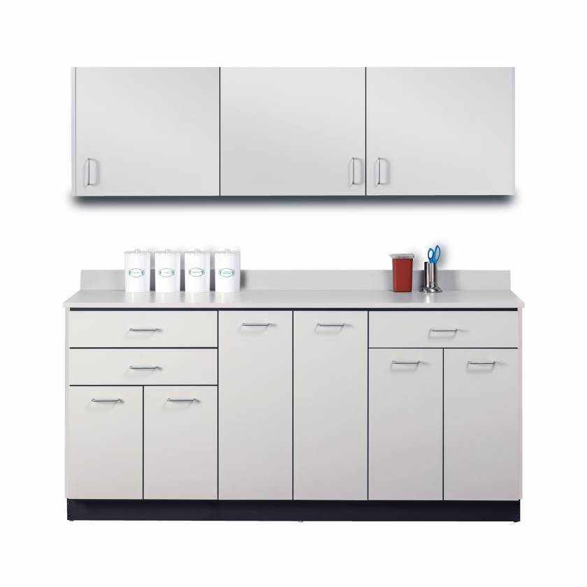 Clinton 827272 Wall and Base Cabinet Set - 72" Width (Supply Products are Not Included)