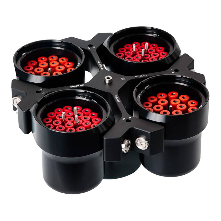 OHAUS 83041493 Blood Tube Package with R-S4X1000/4MIS Swing Out Rotor, 1 x 1000 mL Buckets, and Blood Tube Racks