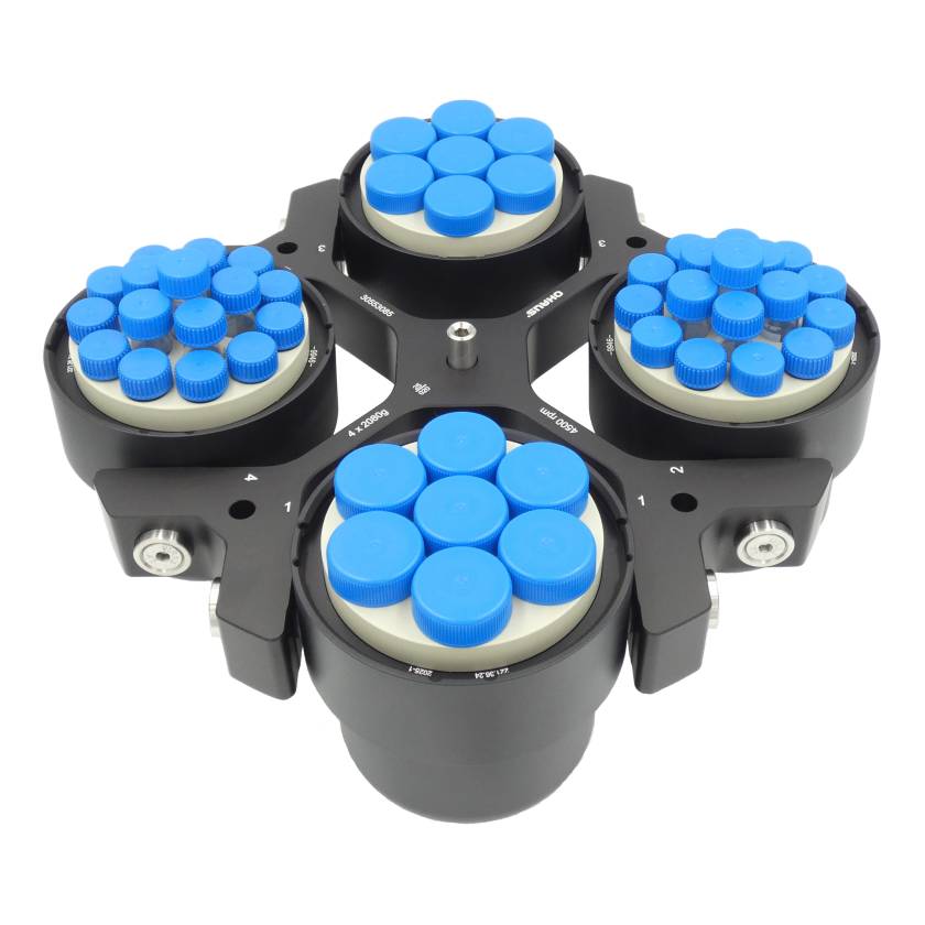 OHAUS 83041625 Cell Culture Package with R-S4X750/4MIS Swing Out Rotor, 1 x 750 mL Buckets, and Cell Culture Racks