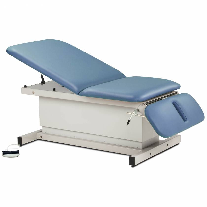 Clinton Extra Wide Bariatric Shrouded Power Table with Adjustable Backrest & Drop Section - 40" Width