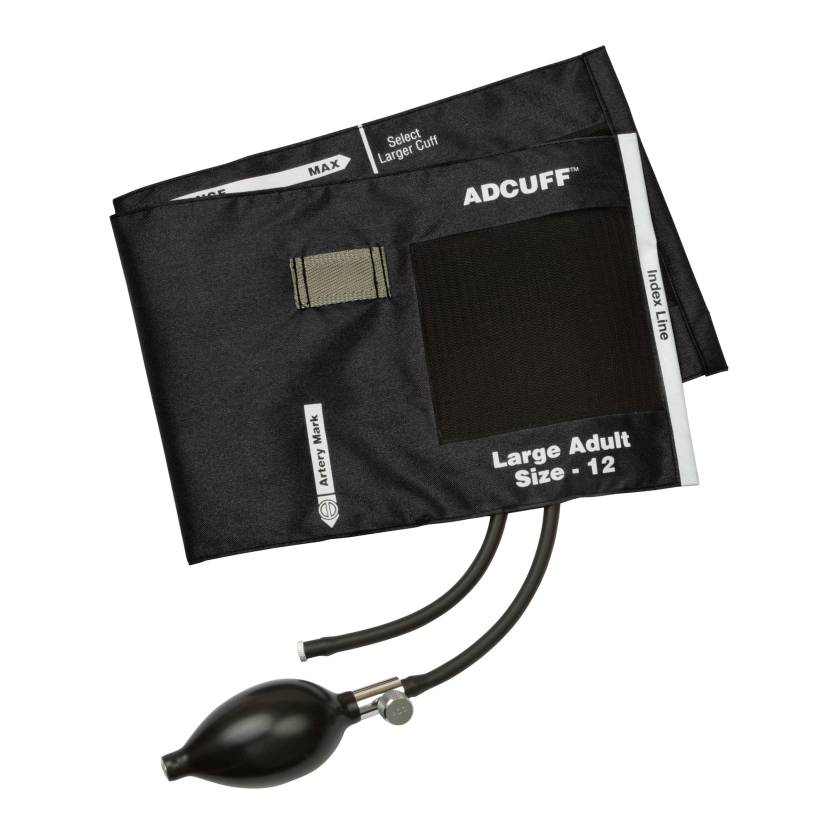 ADC 865-12XBK Adcuff™ Large Adult Sphyg Inflation System - Black