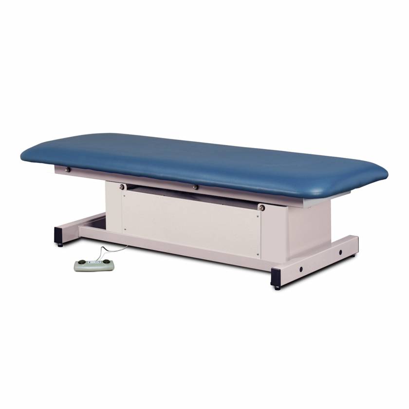 Clinton 87100 Power-Glide™ Hi-Lo Treatment Table with One Piece Top, Wedgewood Upholstery