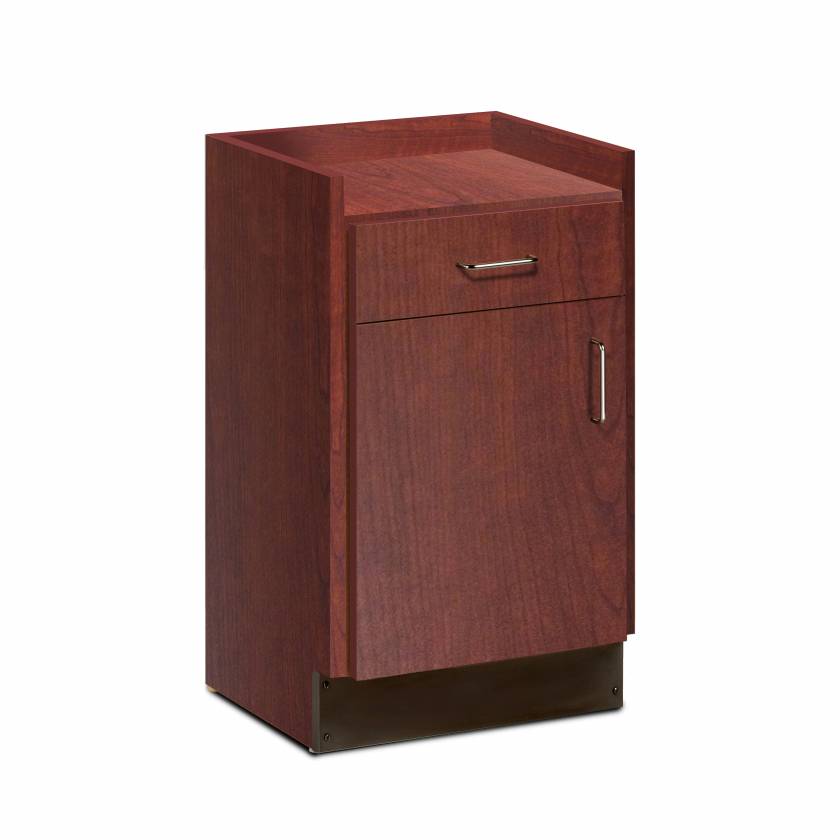 Clinton 8711 Bedside Cabinet with 1 Door and 1 Drawer - Dark Cherry 1DC