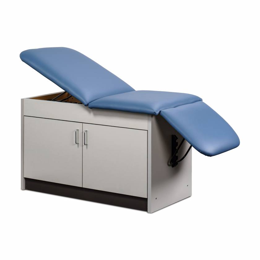 Clinton 91002-27 Cabinet Style Space Saver Table with Adjustable Backrest and Leg Rest, Wedgewood Upholstery
