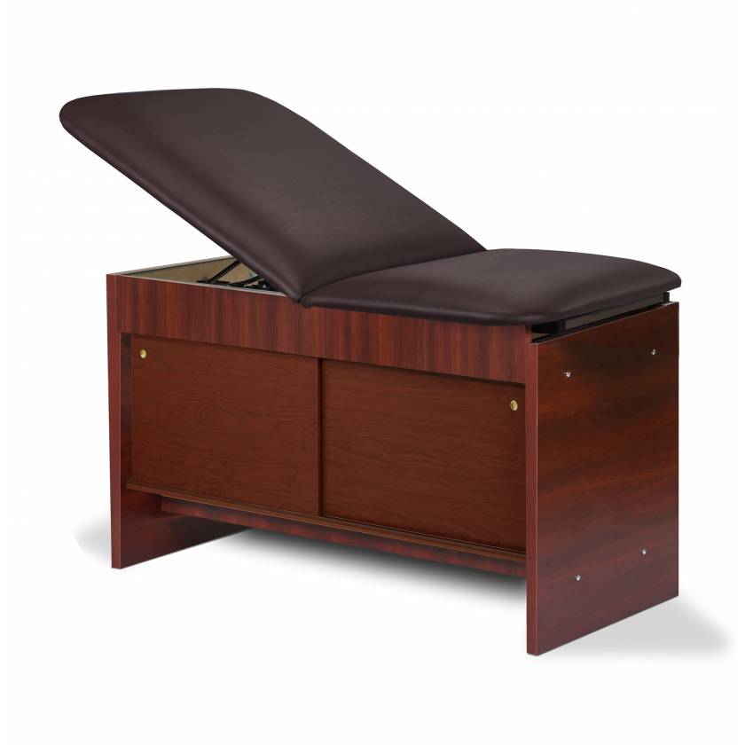 Panel Leg Series Space Saver Treatment Table, Sliding Doors