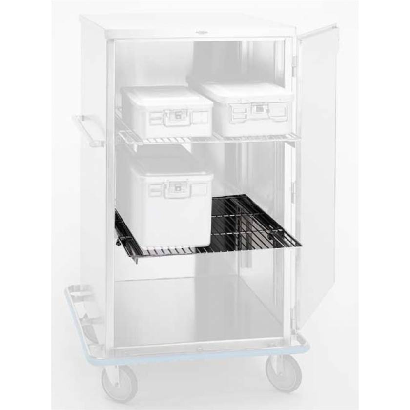 Pedigo Stainless Steel Roll Out Wire Shelf for CDS-242 and CDS-245 Surgical Carts