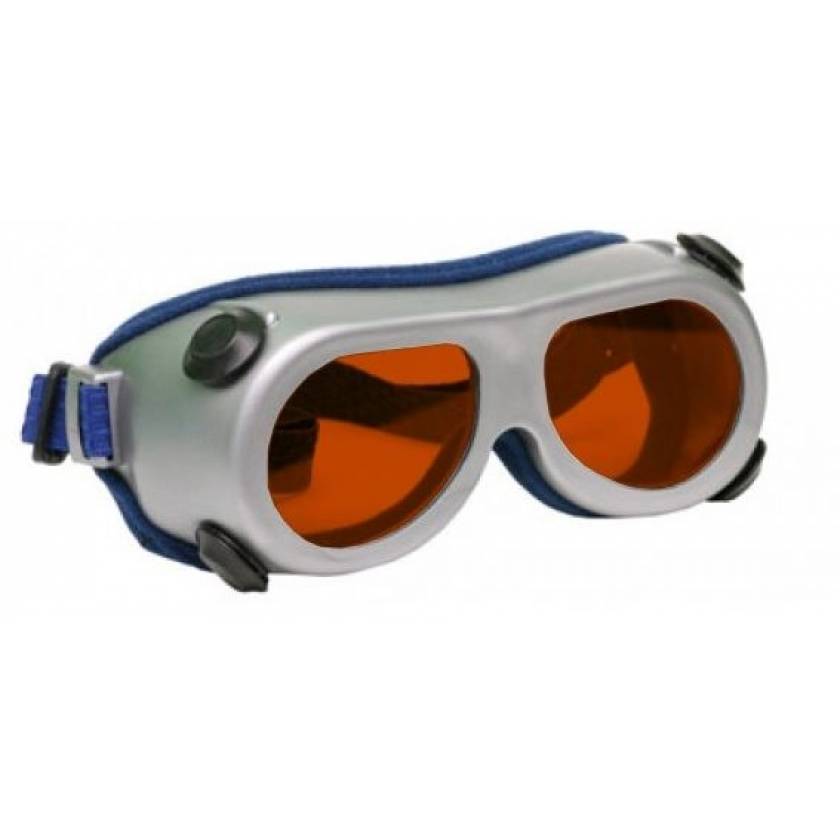 Flat Glass Model 55 Laser Glasses - Orange Lenses