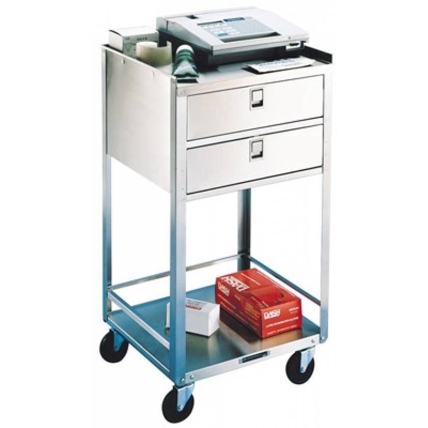 Lakeside Stainless Steel Utility Table with Two Drawers
