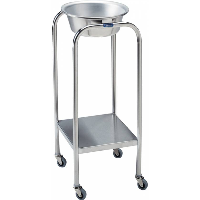 Pedigo Stainless Steel Single Basin Stand With 1 Stainless Steel Basin & Lower Shelf