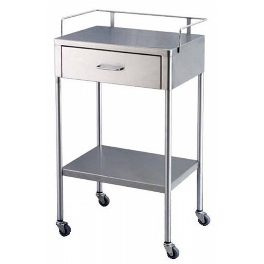 Stainless Steel Utility Table with One Drawers