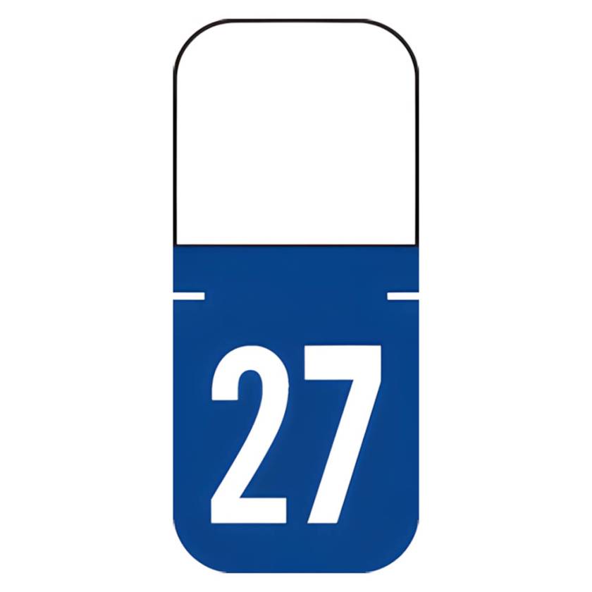 Arden Label A1308-27-T3 Tab 1308 Compatible A1308 Series 2027 Top-Tab Year Labels - Size 1 1/8" H x 1/2" W