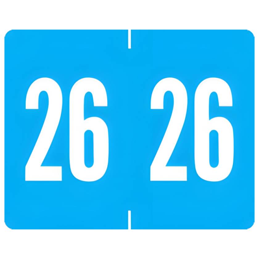 Arden Label A1309-26-T3 Tab 1309 Compatible A1309 Series2026 Year Labels - Size 1" H x 1 1/4" W