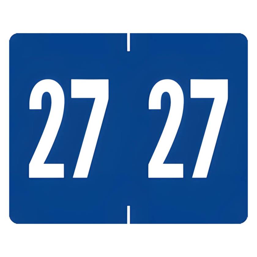 Arden Label A1309-27-T3 Tab 1309 Compatible A1309 Series 2027 Year Labels - Size 1" H x 1 1/4" W