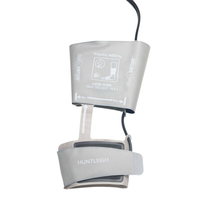 Huntleigh Healthcare ACC-VAS-008 Ankle Cuff for Dopplex® ABIlity, Large - Right, Black