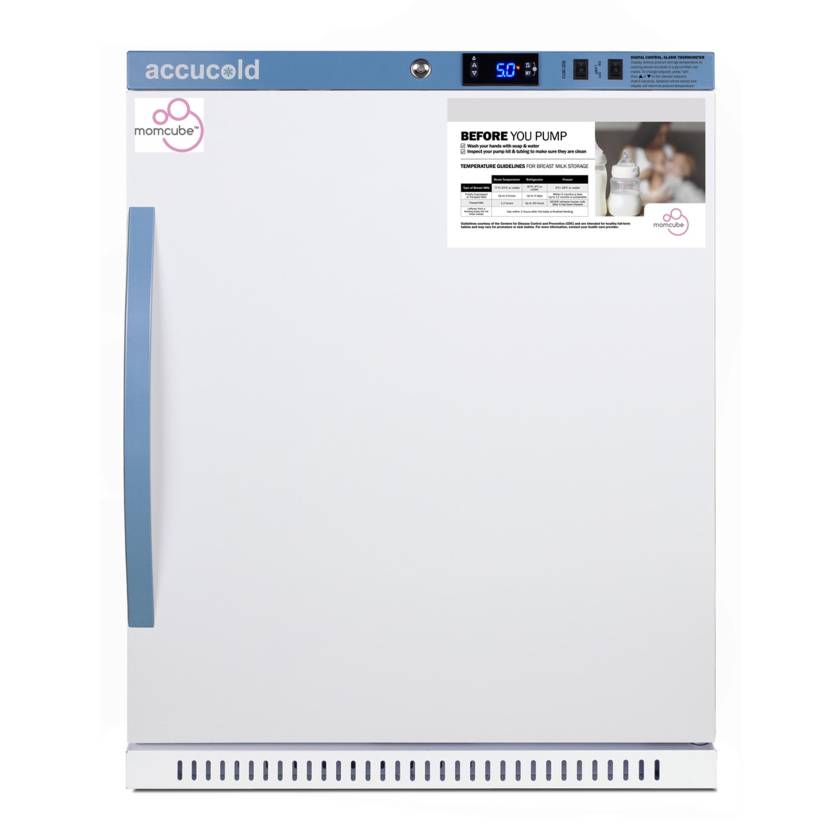 Accucold MOMCUBE® ADA Height Built-In Breast Milk Refrigerator - 6 Cubic Feet