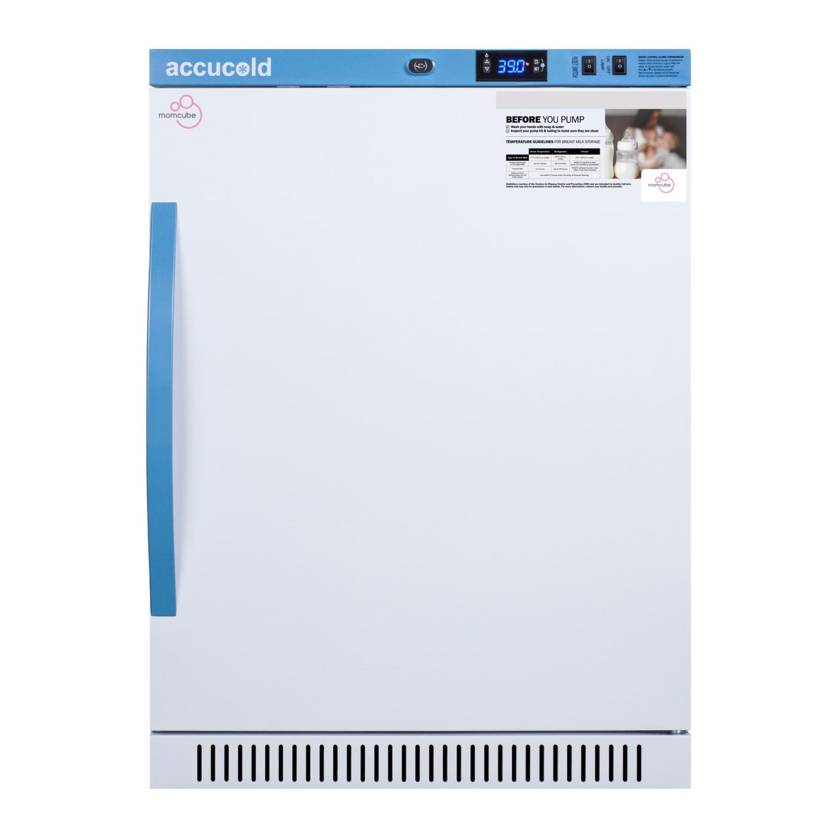 Accucold MOMCUBE® ADA Height Freestanding Breast Milk Refrigerator - 6 Cubic Feet