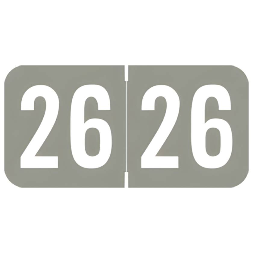 Arden Label ACYM-26-T4 ACME/S&W Compatible ACYM Series 2026 Year Labels - Size 3/4" H x 1 1/2" W