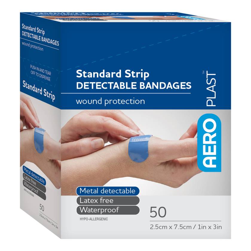 AERO Healthcare AD1050US AeroPlast™ Detectable X-Wide Strip Bandages