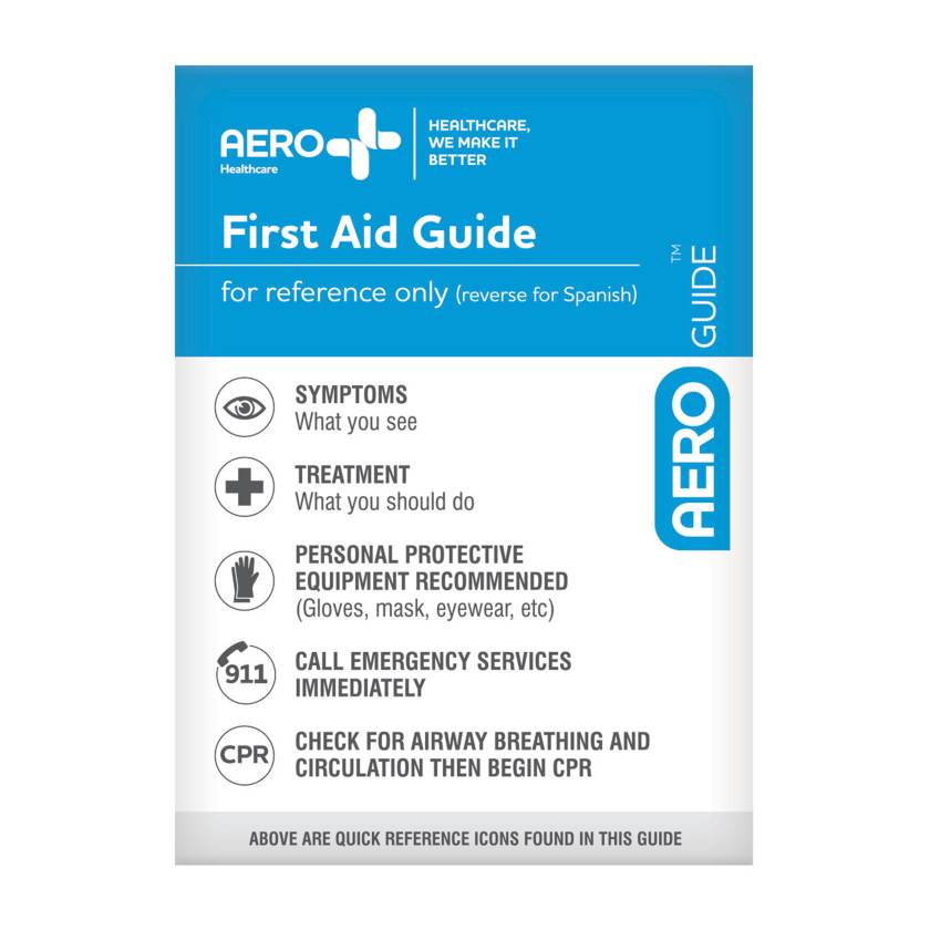 AERO Healthcare AGG001 AeroGuide™ First Aid Guide