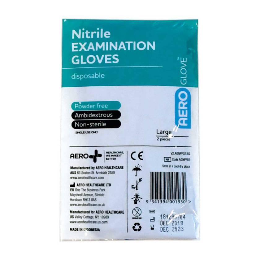 AERO Healthcare AGNPF02 AeroGlove™ Powder-Free Nitrile Glove