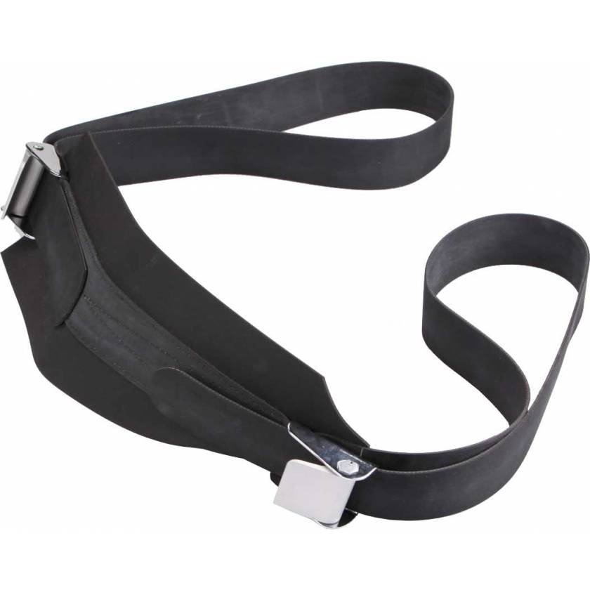 Rubber Patient Restraint Strap with 2 Buckles 