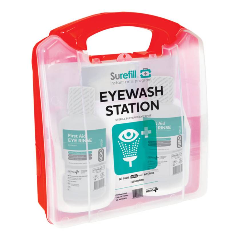 AERO Healthcare AK75EWN SureFill® 75 Series Emergency Eyewash Kit - Right Angle