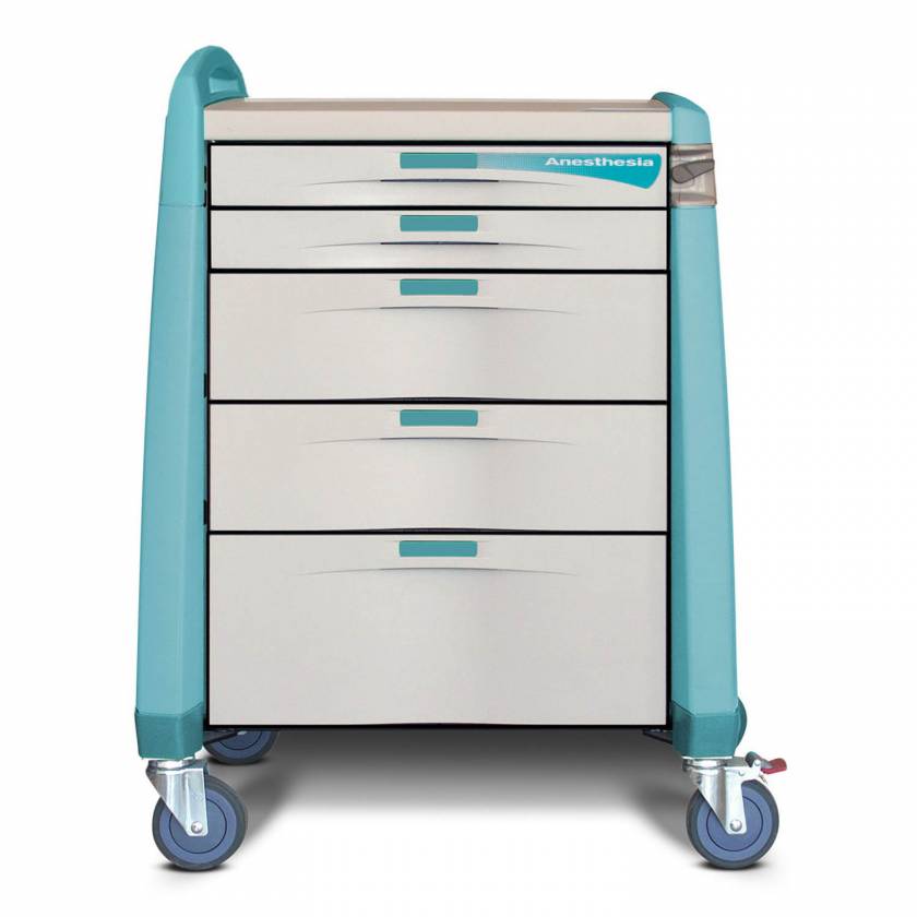Capsa Intermediate Height Avalo Anesthesia Cart with Accessory Package