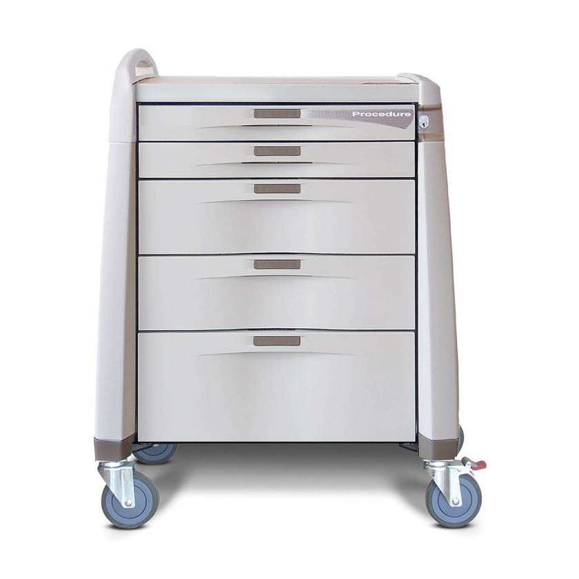 Capsa AM-PT-INT-KEY Avalo Procedure/Treatment Cart - Intermediate Height, Key Lock