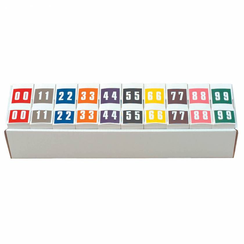 End Tab Numeric Color Roll Labels AMES LA00178RL Match AMNP Series