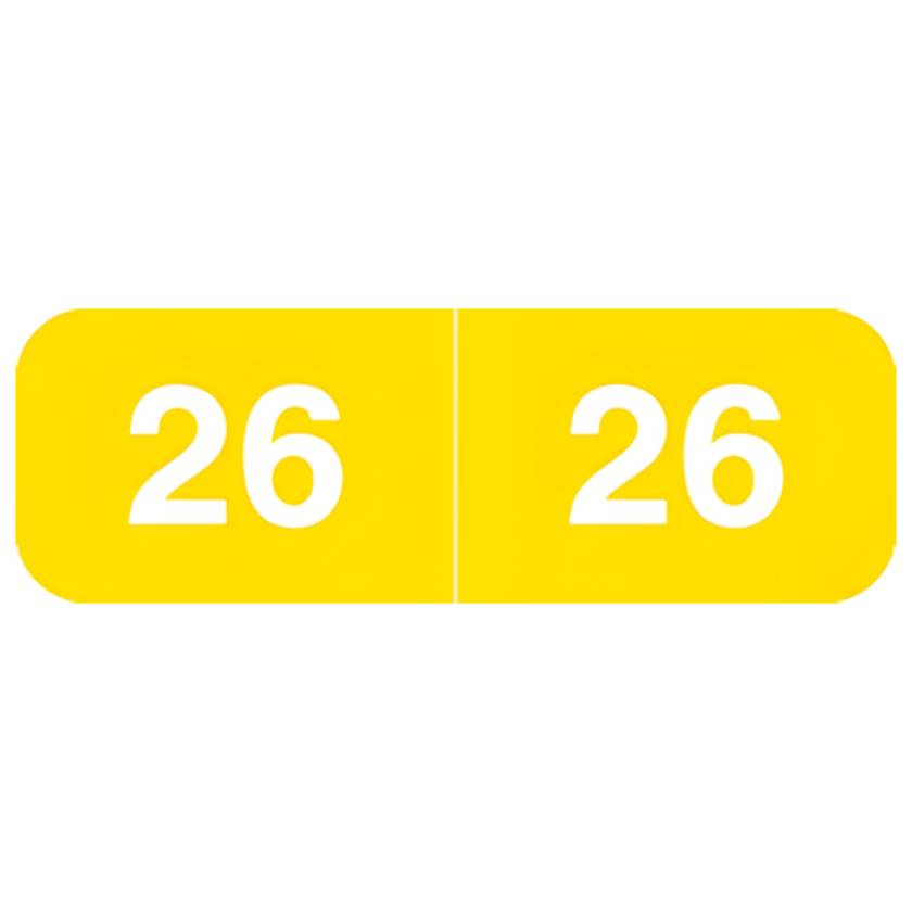 Arden Label AMYM-26-S4 Ames Compatible AMYM Series 2026 Year Labels - Size 1/2" H x 1 1/2" W