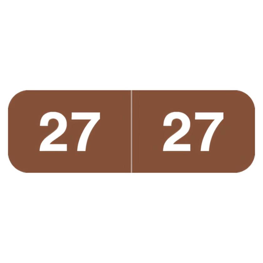 Arden Label AMYM-27-S4 Ames Compatible AMYM Series 2027 Year Labels - Size 1/2" H x 1 1/2" W