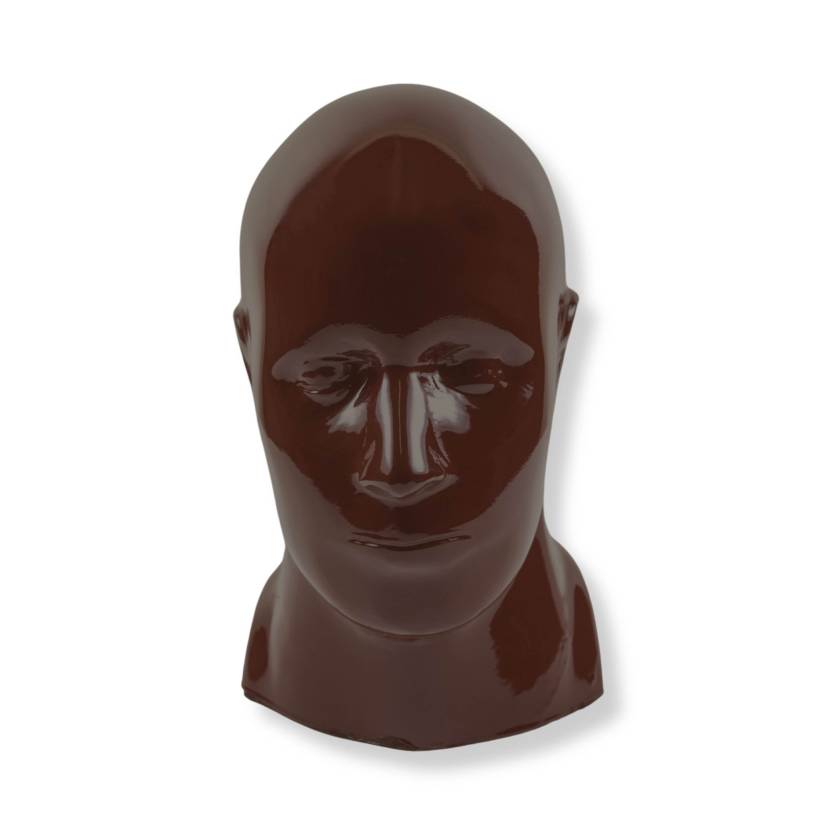 RSD RS-230 Opaque Anthropomorphic Full Angiographic Head Phantom with Step Wedge - Dark Brown Skin Tone