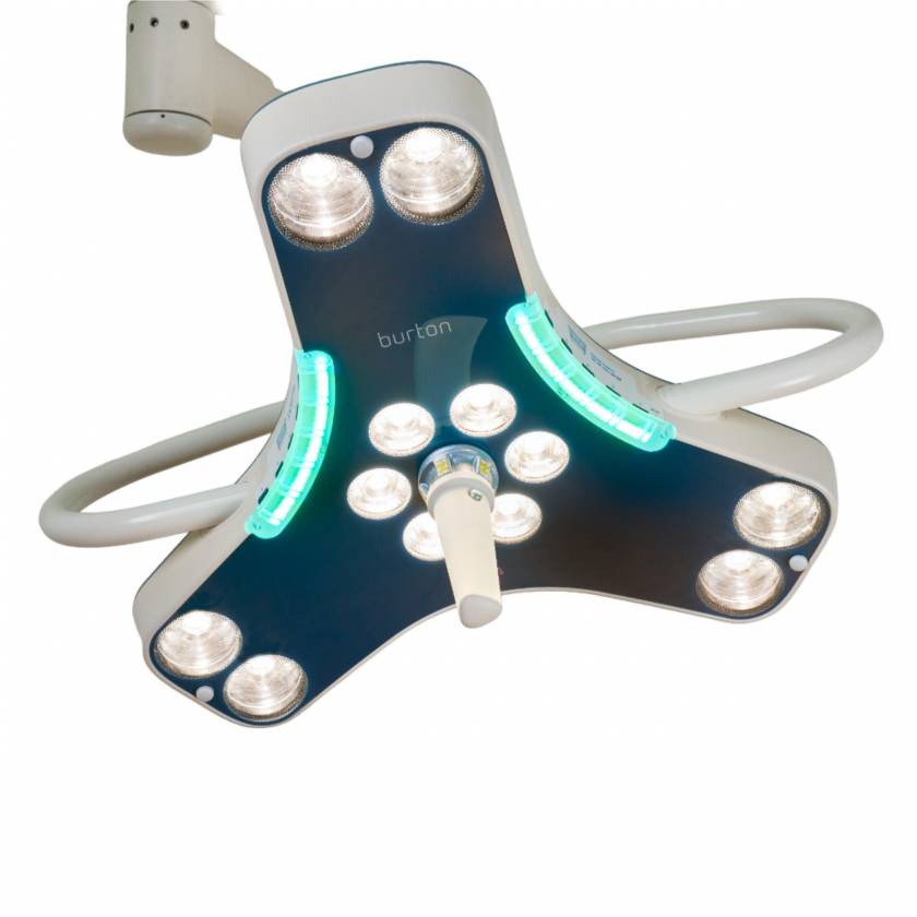 Burton Medical APEX LED Surgical Light AP160 Ceiling Mounted with Short Down Tube