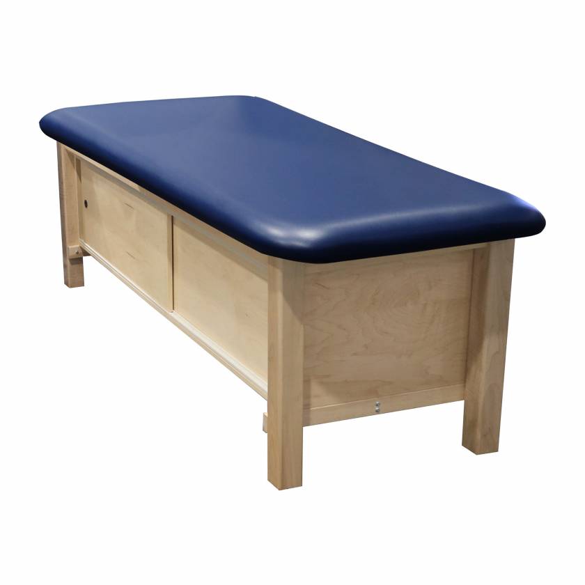 Pivotal Health Solutions APFC-3078 Premier Wood Treatment Table with Enclosed Cabinet - Flat Cushion