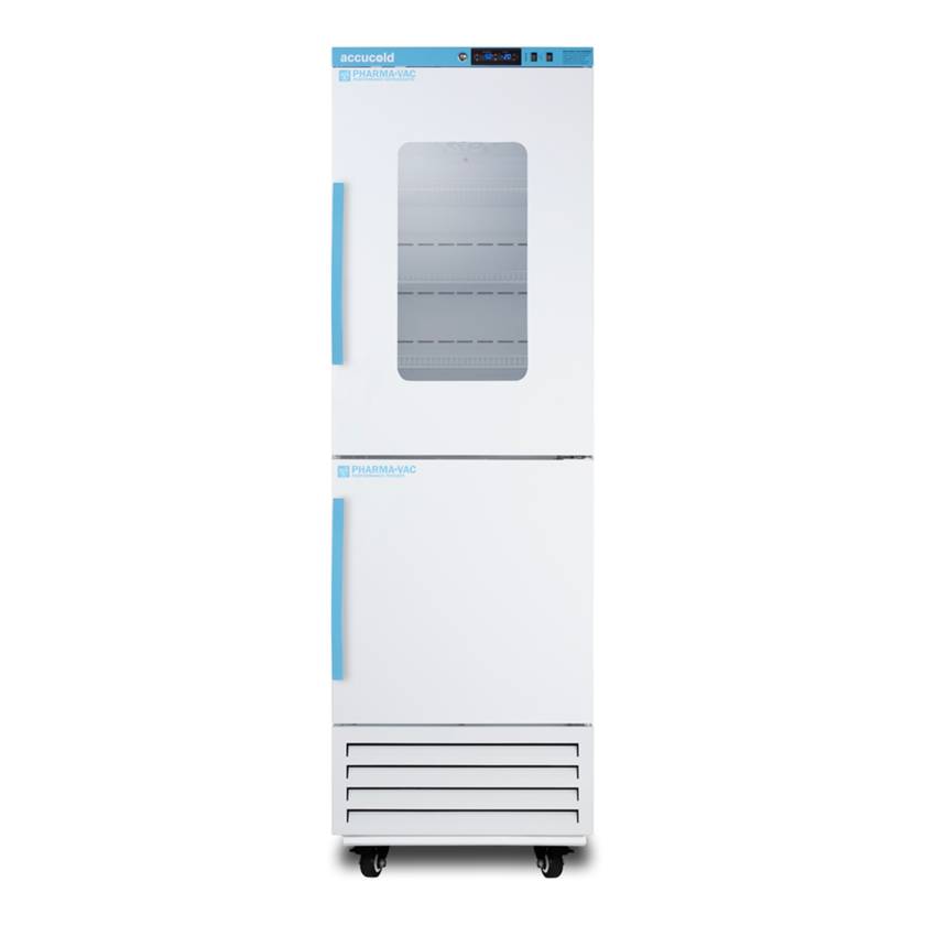 Accucold ARFG15PV Pharma-Vac Performance Series All-Refrigerator/All-Freezer Combination, 10.74 Cubic Feet Total Capacity - Front View
