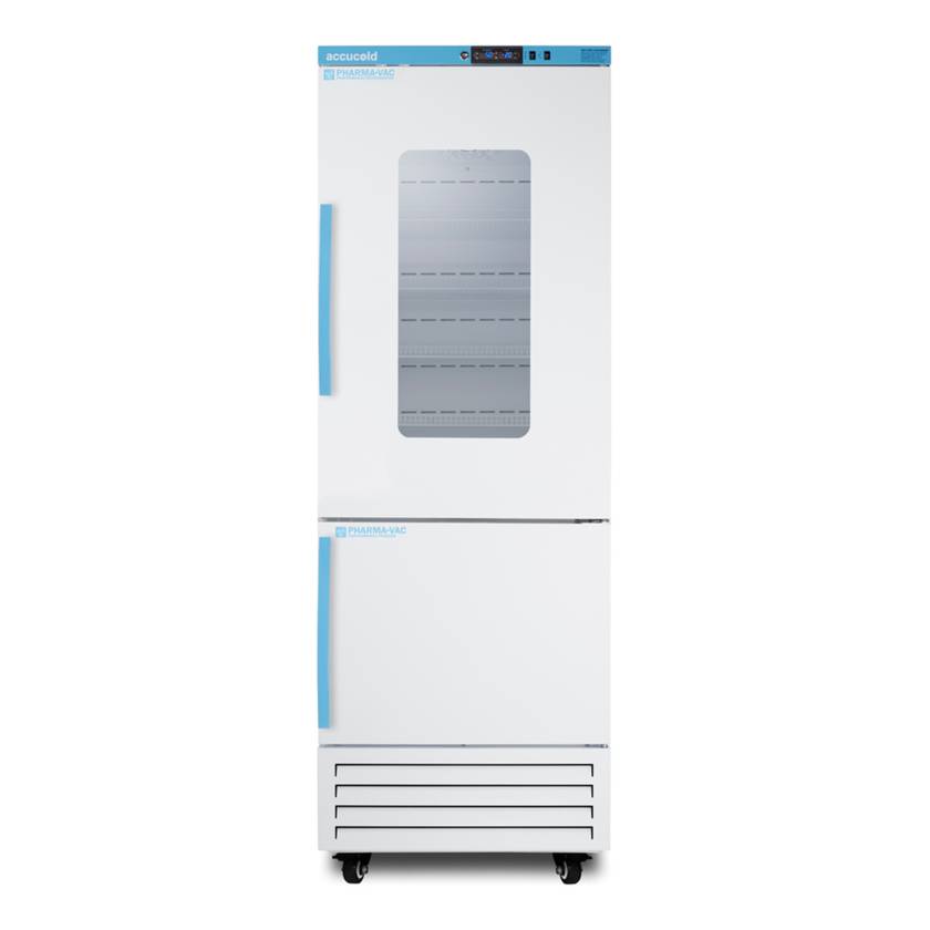 Accucold ARFG18PV Pharma-Vac Performance Series All-Refrigerator/All-Freezer Combination, 15.54 Cubic Feet Total Capacity - Front View