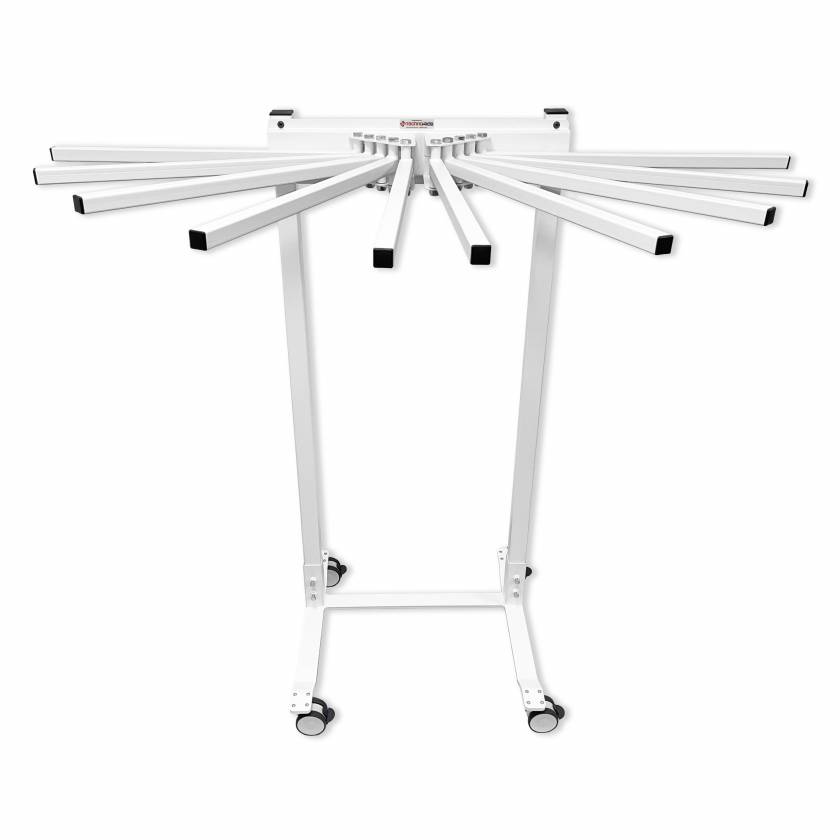 Techno-Aide ARM-100 Mobile Apron Rack with Ten Arms Swing Left and Right