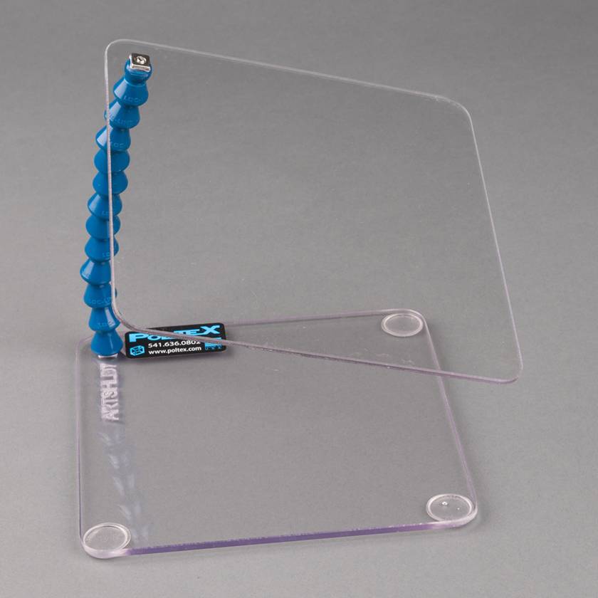Poltex ARTSHLD7 Articulating Biohazard Shield - 7" W x 7" D