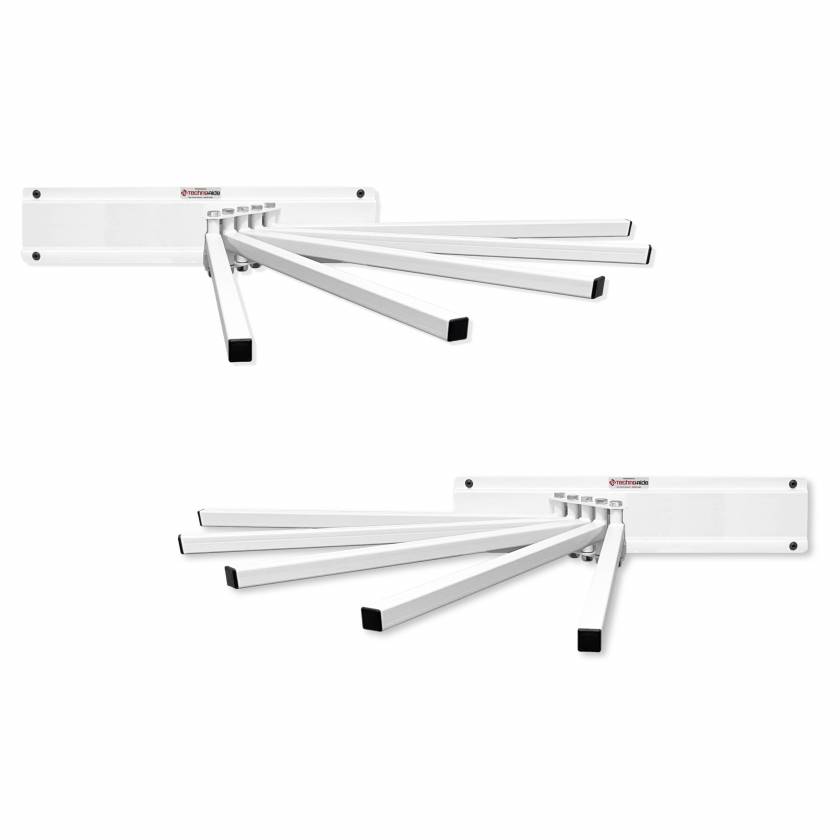 Techno-Aide Wall Mounted Apron Rack with Five-Arm: Swing Left (Model ARW-L5) or Swing Right (Model ARW-R5)