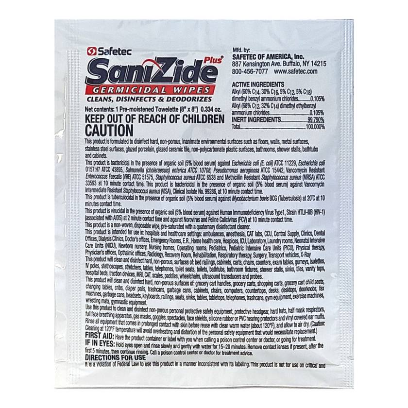 AERO Healthcare AW9100 SaniZide Germicidal Wipes